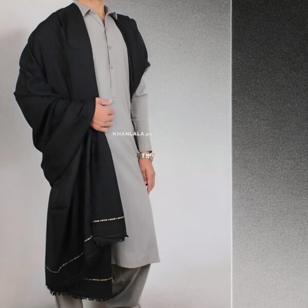 Wool Black Shawl